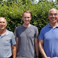 Am Störck-Gymnasium verabschiedet (von links): Elmar Trunk, Tobias Butzert und James Pfrenger